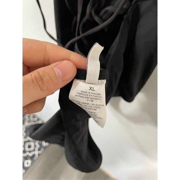 J. Crew Playa Women’s XL Black One Piece Swimwear Suit Open Back - Picture 5 of 6